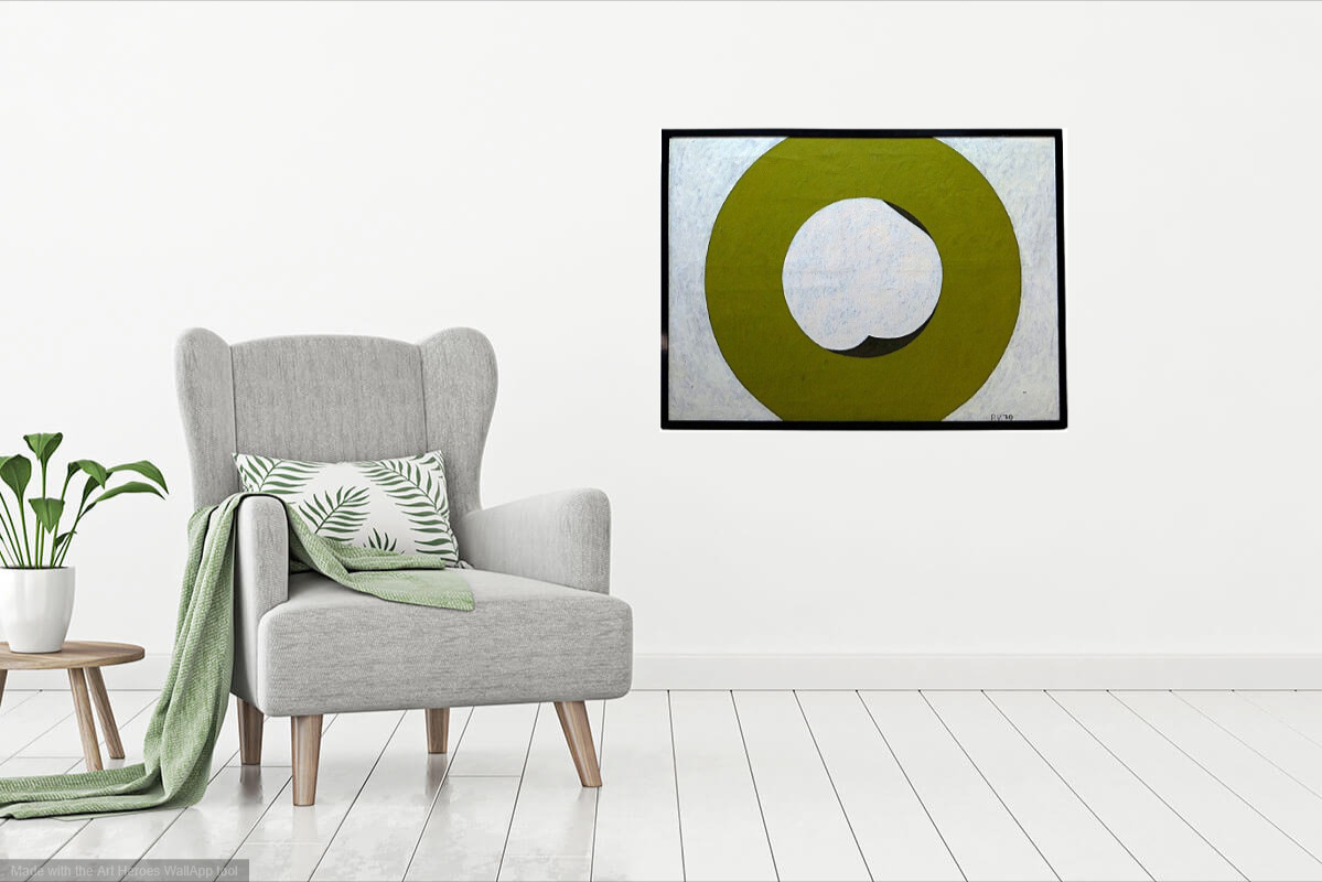Pauli Vuorisalo (1944-2017) , Technique Mixte Sur Toile De 1970 - Image 2