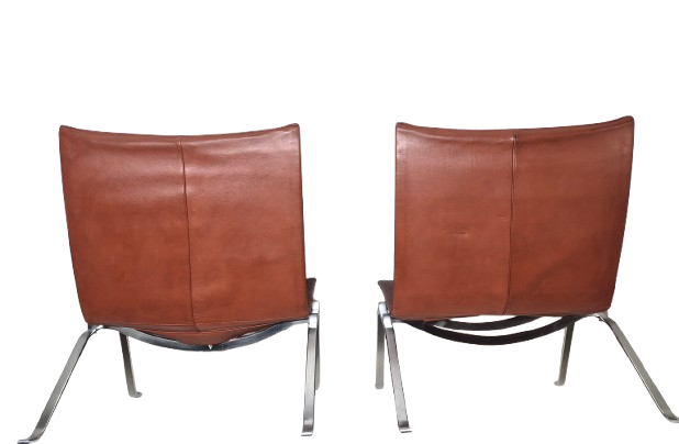 Poul Kjaerholm (1929-1980) paire de Chauffeuses PK22, Kold Christensen - Image 14