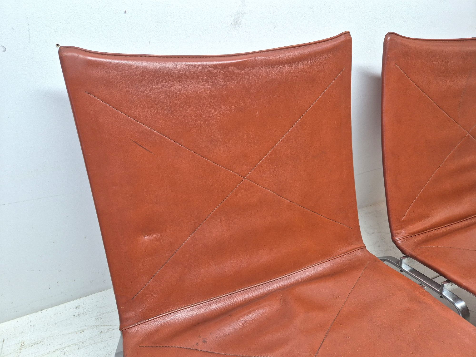 Poul Kjaerholm (1929-1980) paire de Chauffeuses PK22, Kold Christensen - Image 6