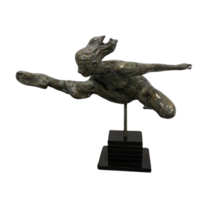 François CACHEUX (1923-2011), bronze "comme le vent"